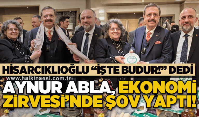 Aynur Abla Ekonomi Zirvesi’nde şov yaptı!